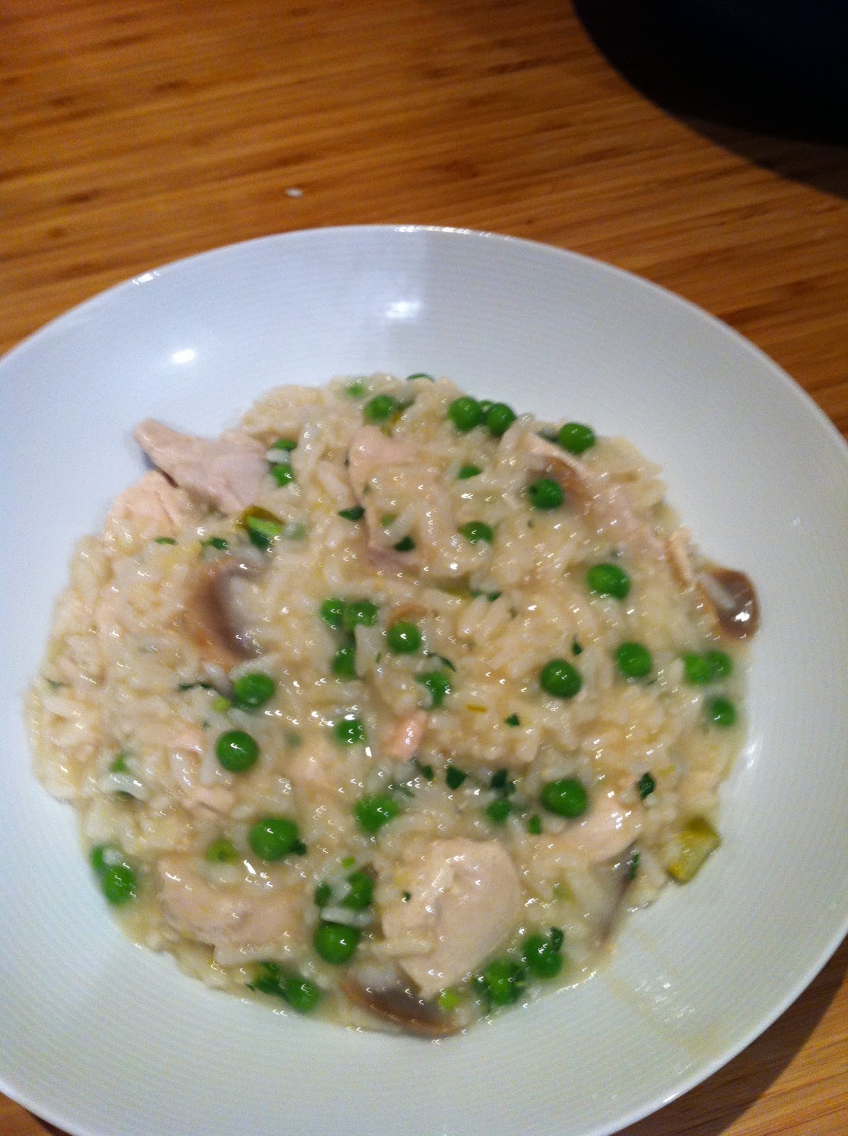 Working Meals for a Working Mum Chicken, Pea and Mushroom Risotto
